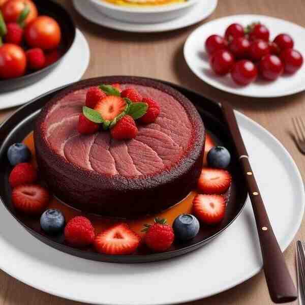 Мясные зразы с фруктовой начинкой